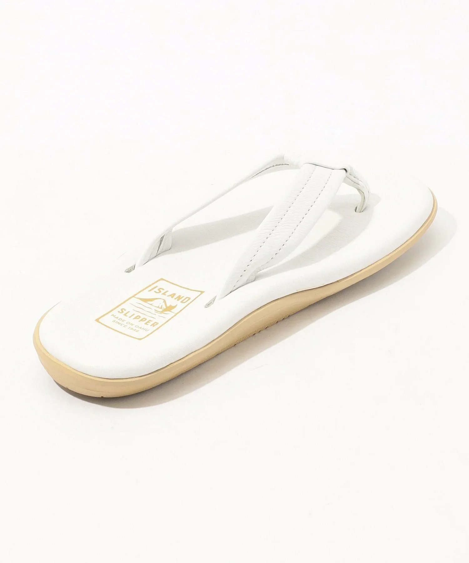 Кожаные сандалии-вьетнамки ISLAND SLIPPER PT202 Tomorrowland Goods, 11 White — фото 4