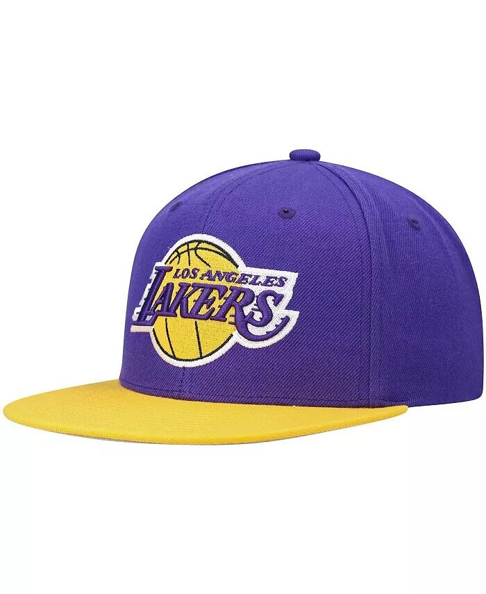 

Мужская двухцветная кепка Snapback 2.0 фиолетового и золотого цвета Los Angeles Lakers Team Mitchell & Ness