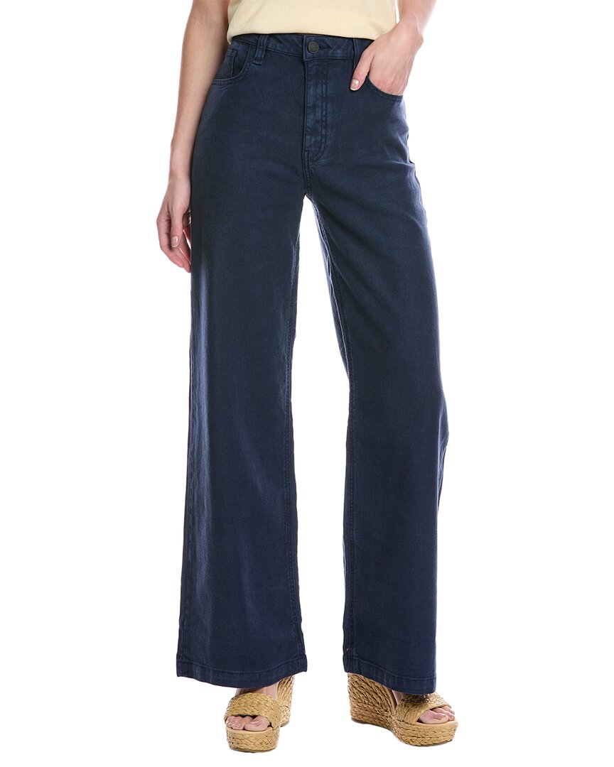 

Джинсы Hudson Jodie с высокой талией и свободным кроем, смесовая льняная ткань, широкие джинсы Mood Indigo HUDSON Jeans