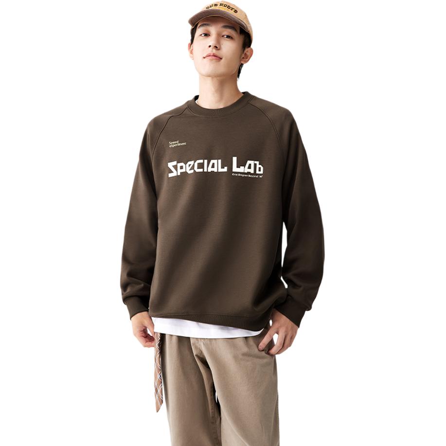 

361° Свитшот мужской темно-коричневый Coffee с круглым вырезом Moderate Regular