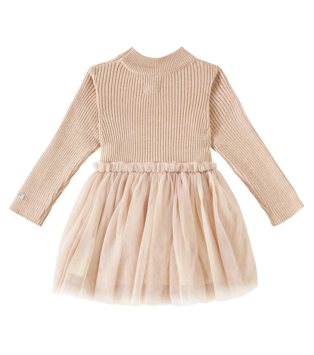 Платье Baby Lotus из смеси шерсти и тюля Donsje, цвет light coral — фото 2