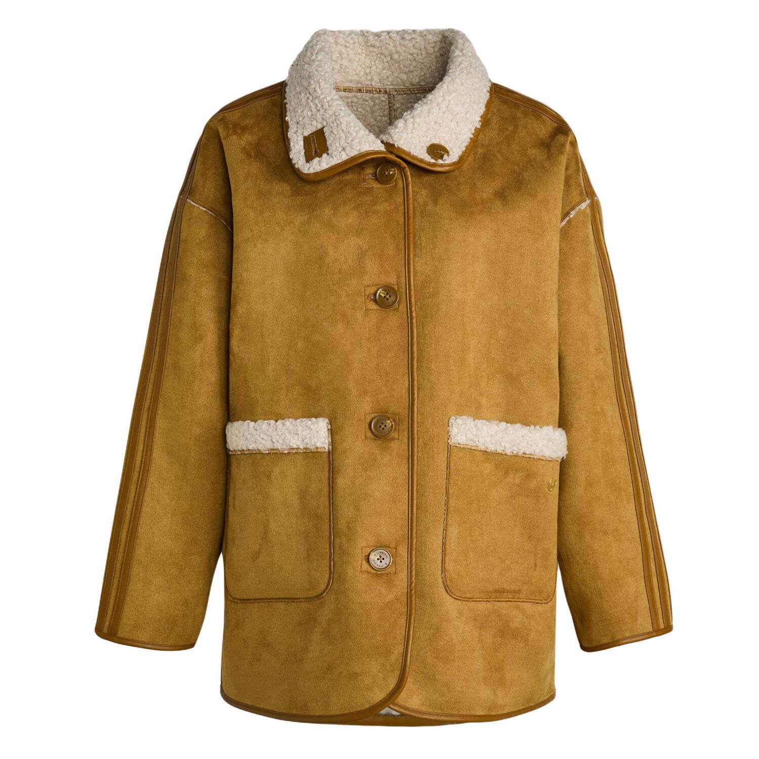 

Женская куртка FW25 CRAFTED Adidas Originals, bronze strata/linen crystal коричневый