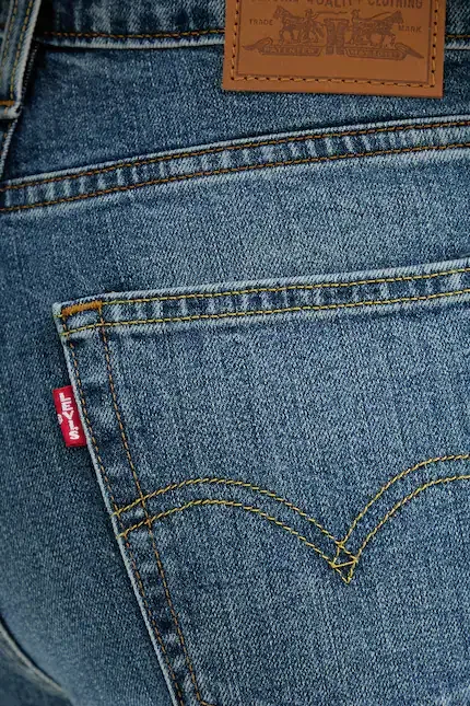 Джинсы клеш Levi's 726 HR Flare, синий — фото 4