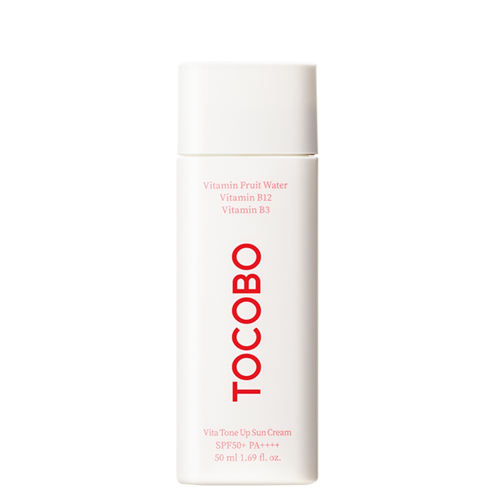 Солнцезащитный крем vita tone up sun cream spf50+ pa++++ Tocobo, объем 50 мл