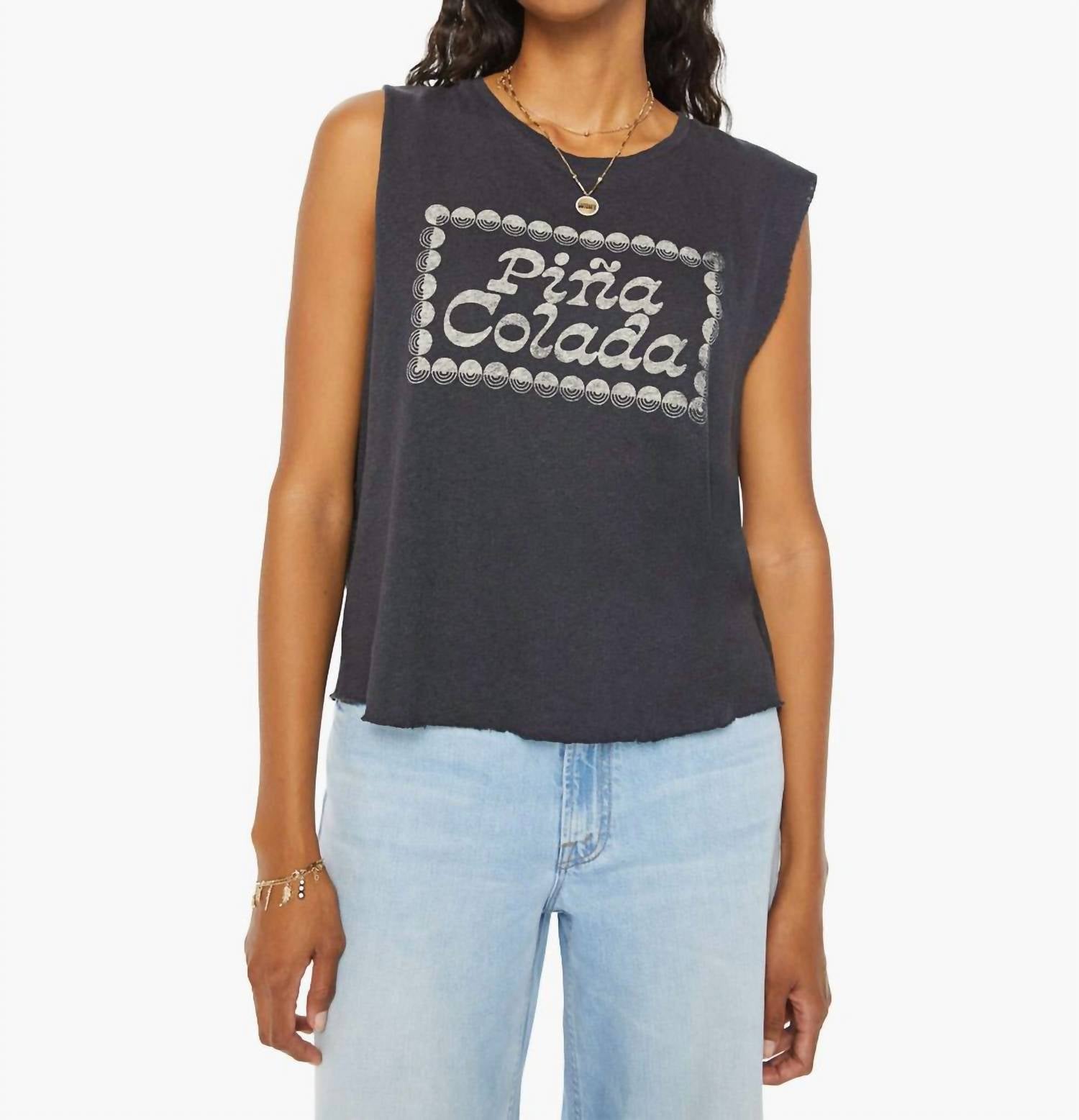 

Lil Goodie Goodie Chop Top In Pina Colada Mother, Pina Colada