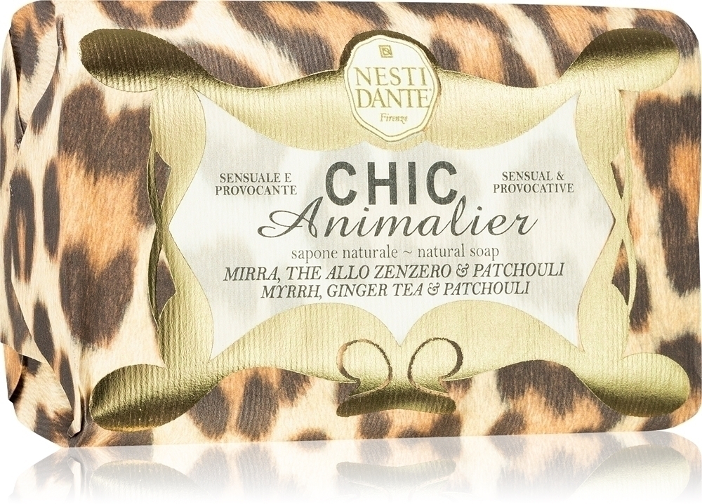 

Шикарное анималистическое бронзовое мыло с леопардовым принтом Nesti Dante, 250 гр