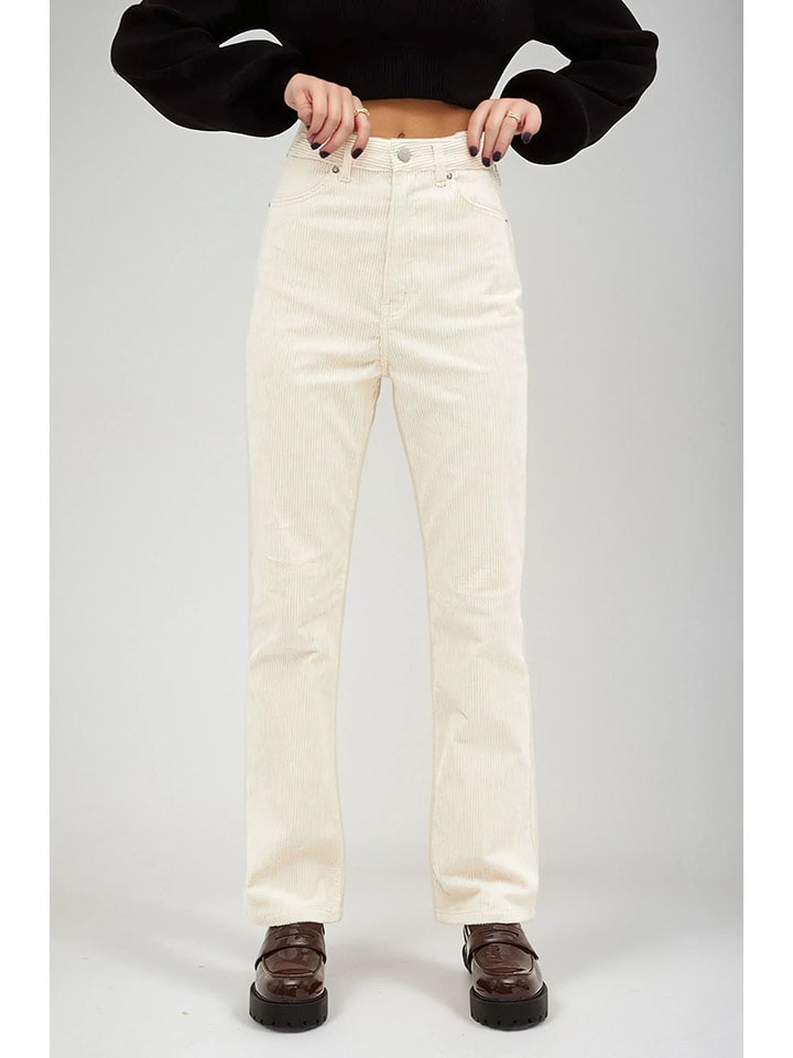 

Monki Вельветовые брюки кремового цвета