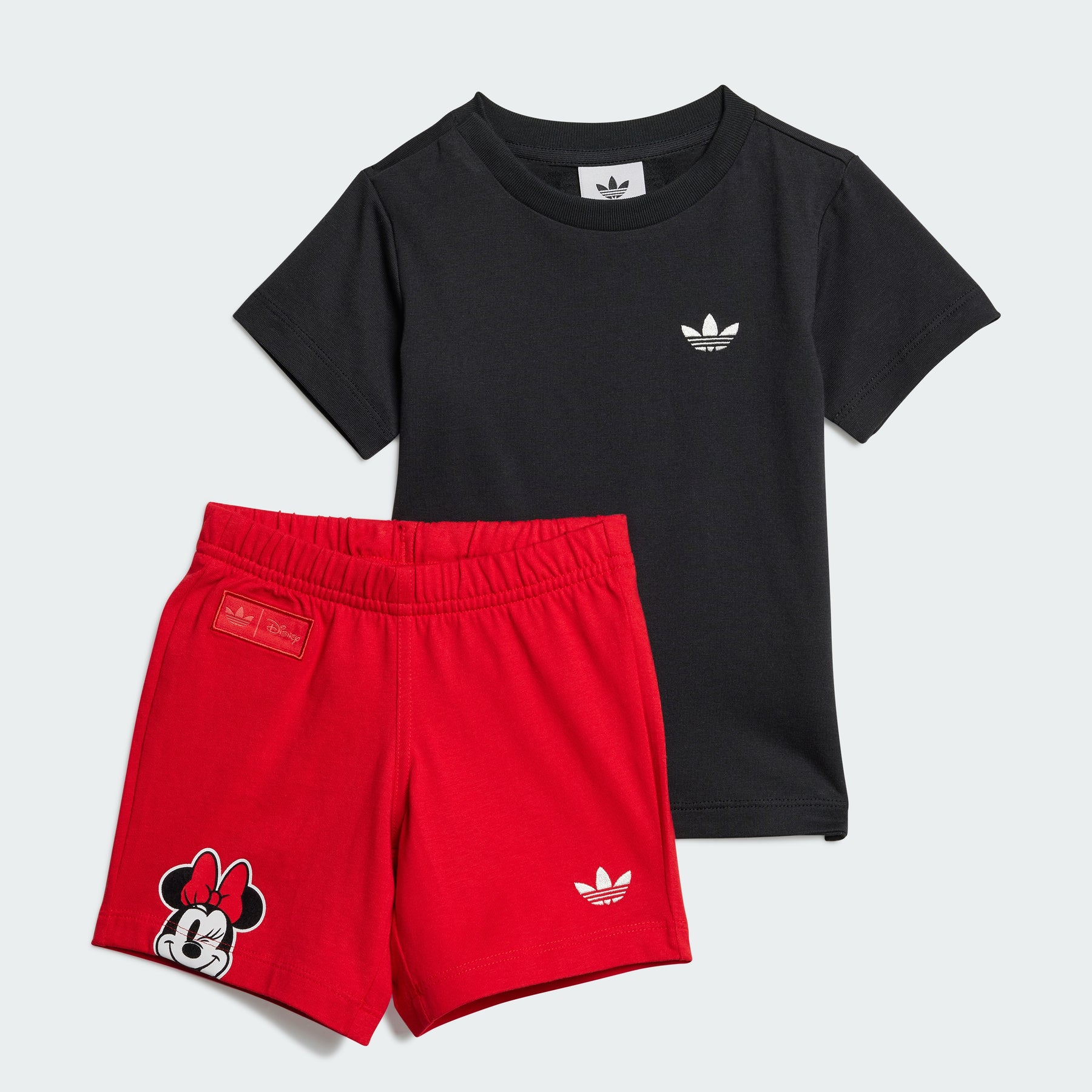 

Короткая футболка с Микки Маусом Диснея Adidas, black/better scarlet