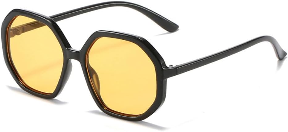 

Популярные модные солнцезащитные очки Polygon для женщин 2027 года, винтажные очки конфетных цветов для мужчин, солнцезащитные очки UV400 с градиентом MTZJH, Black Yellow