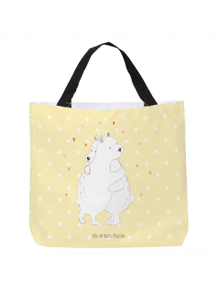 

Шоппер Mr. & Mrs. Panda, желтый пастельный