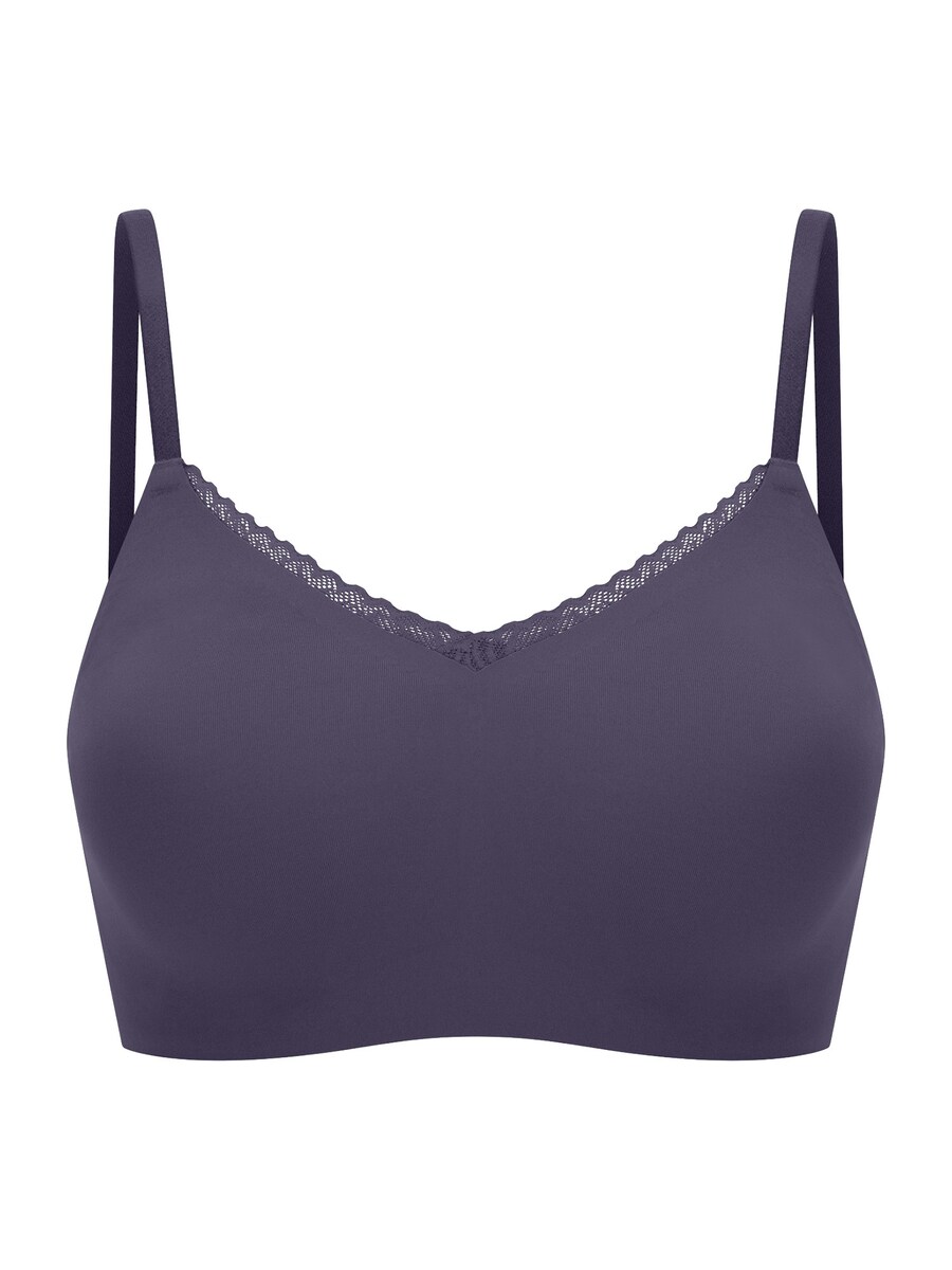 

Бюстгальтер-футболка SCHIESSER Invisible Soft Lace, индиго