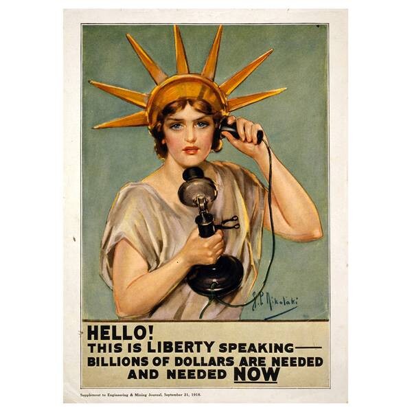 

Фреска LegendArte Hello This is Liberty Speaking, многоцветный