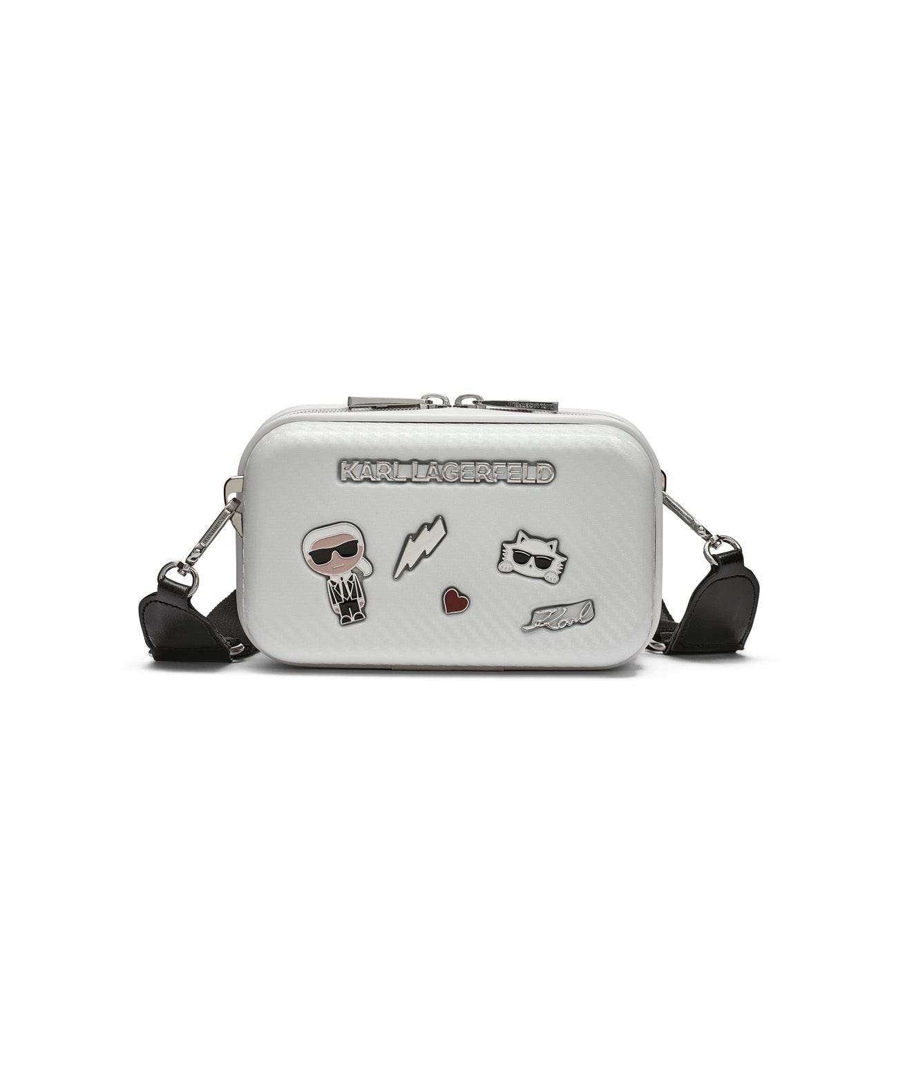 

Сумка maybelle hardcase crossbody cate pins KARL LAGERFELD PARIS, белый