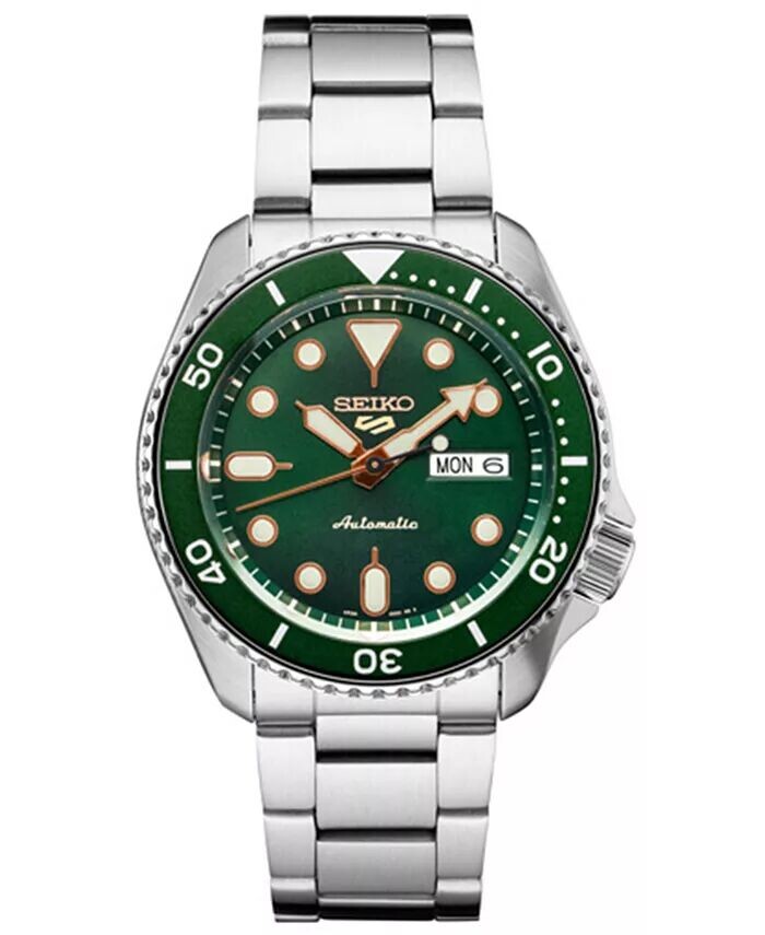 

Мужские автоматические часы-браслет из нержавеющей стали 40 мм Seiko