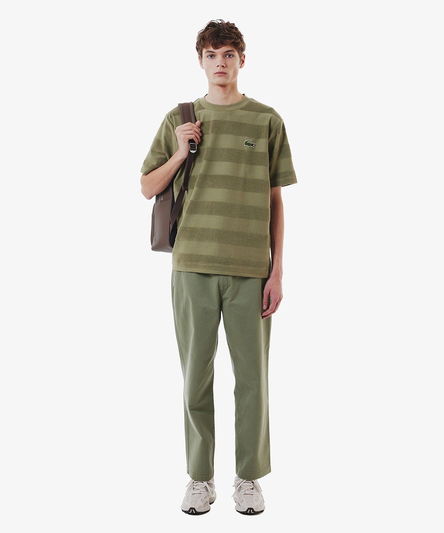 Удобные широкие брюки чинос / широкие брюки LACOSTE, Khaki — фото 2