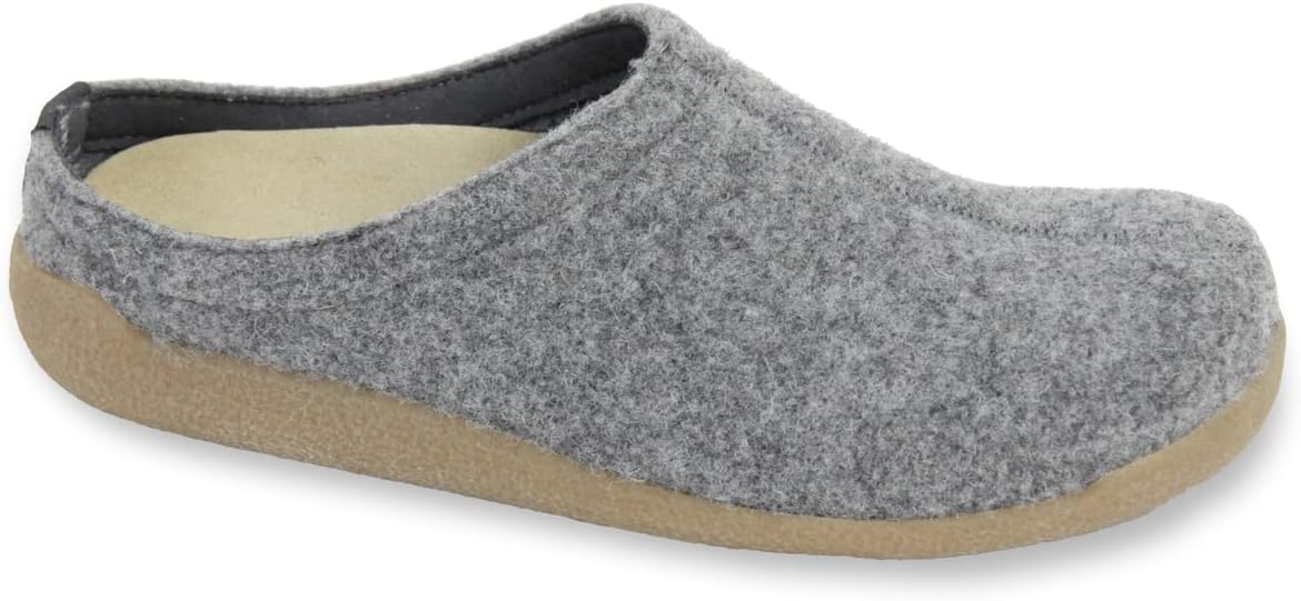 

Сланцы-клог Sanita Lodge с прокладкой для мужчин и женщин - съемная стелька, сделаны из натуральной шерсти, тапочки без задника - угольный, Slate