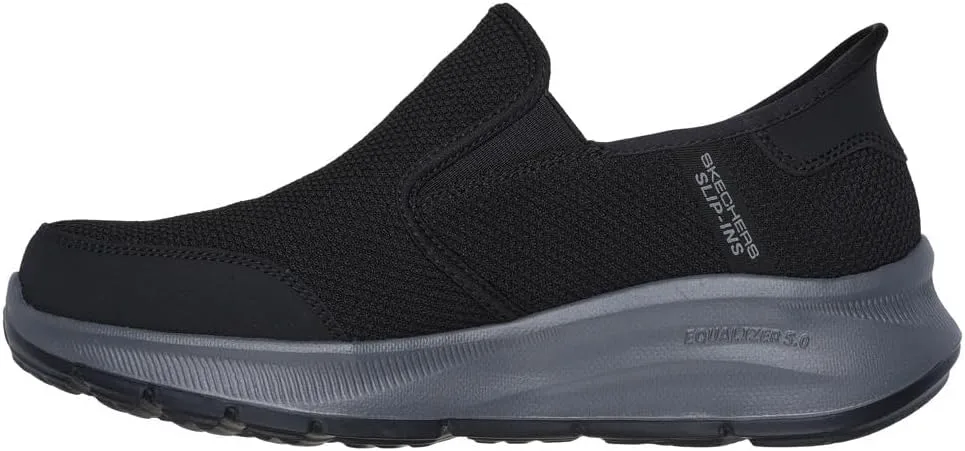 Мужские кроссовки Skechers Relaxed Fit Equalizer 5.0 без шнурков, черный — фото 2