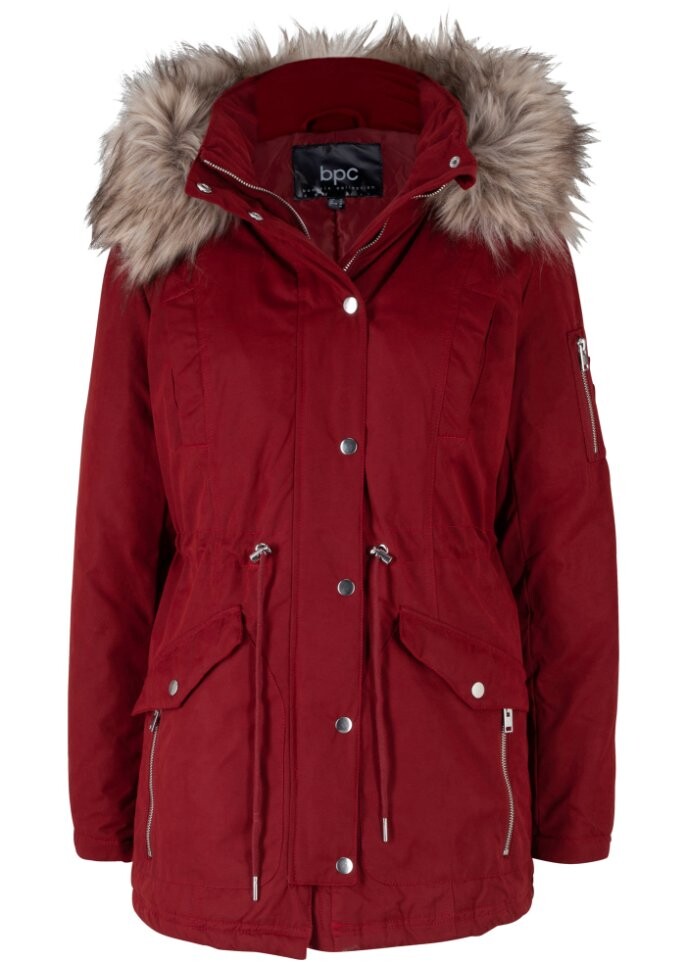 

Теплая куртка на подкладке Bpc Bonprix Collection, красный