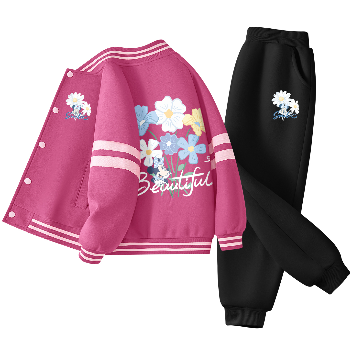 

Детская повседневная спортивная одежда Disney, черный