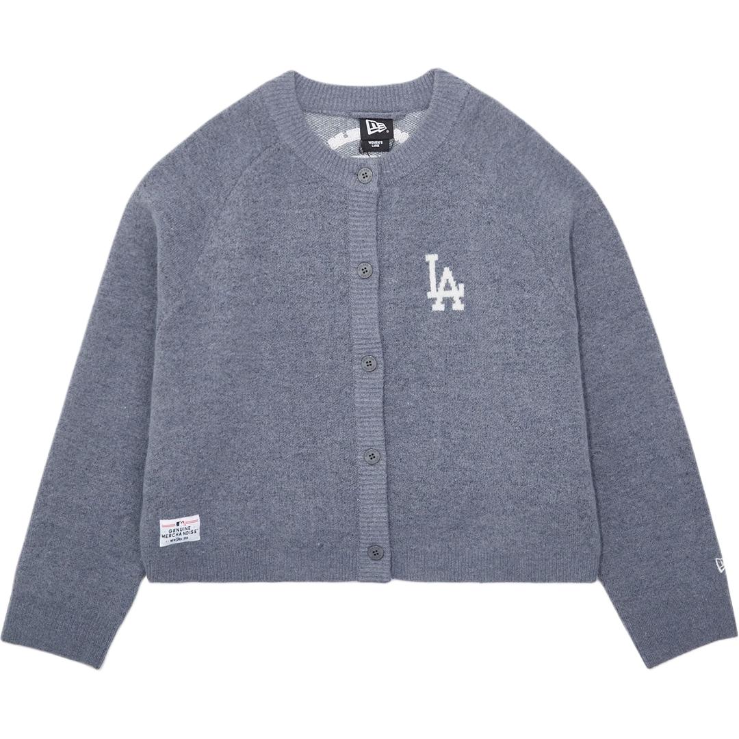 

MLB FW25 вязаный свитер женский New Era, серый