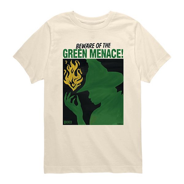 

Футболка с принтом Wicked for good beware of the green menace! для мальчиков Licensed Character, Cream