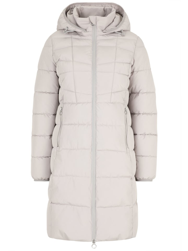 

Стеганое пальто Ника L60393CO бежевого цвета COVERED
