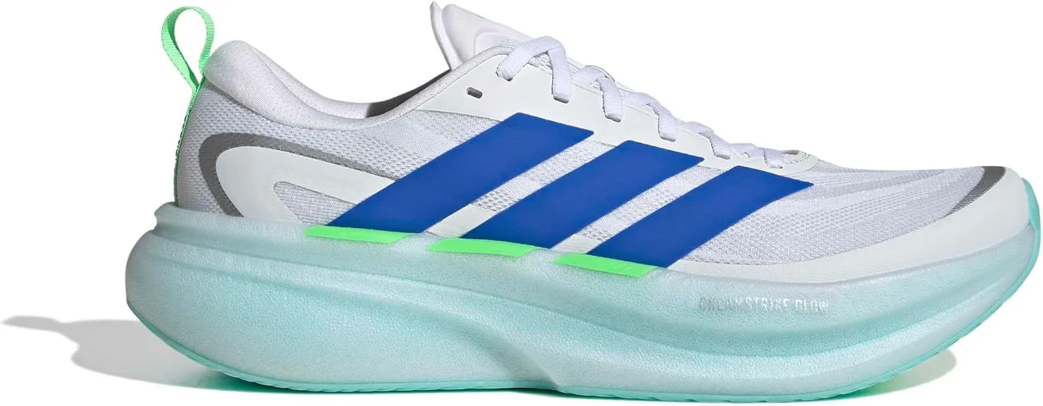 Мужские беговые кроссовки Adidas Supernova Glide, белый/синий — фото 2