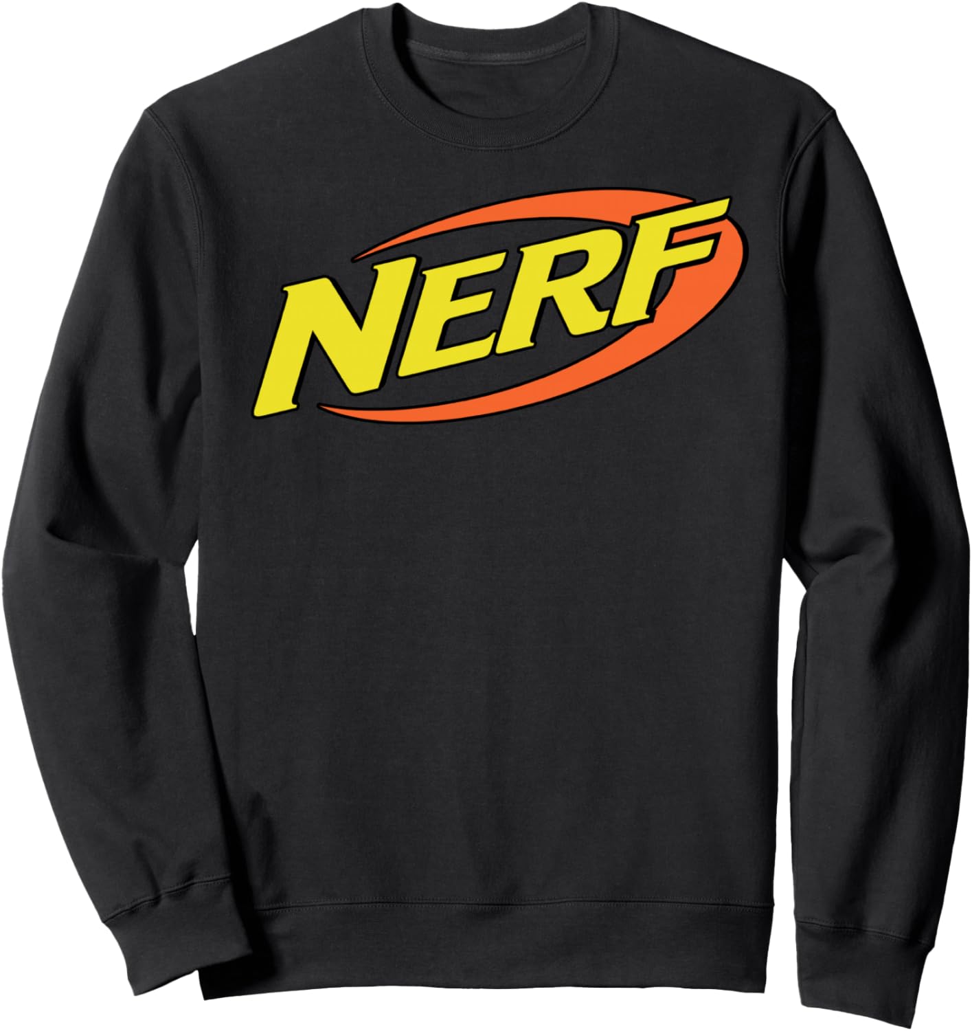 

Классическая ретро-толстовка Nerf с цветным логотипом, черная, Черный, Классическая ретро-толстовка Nerf с цветным логотипом, черная