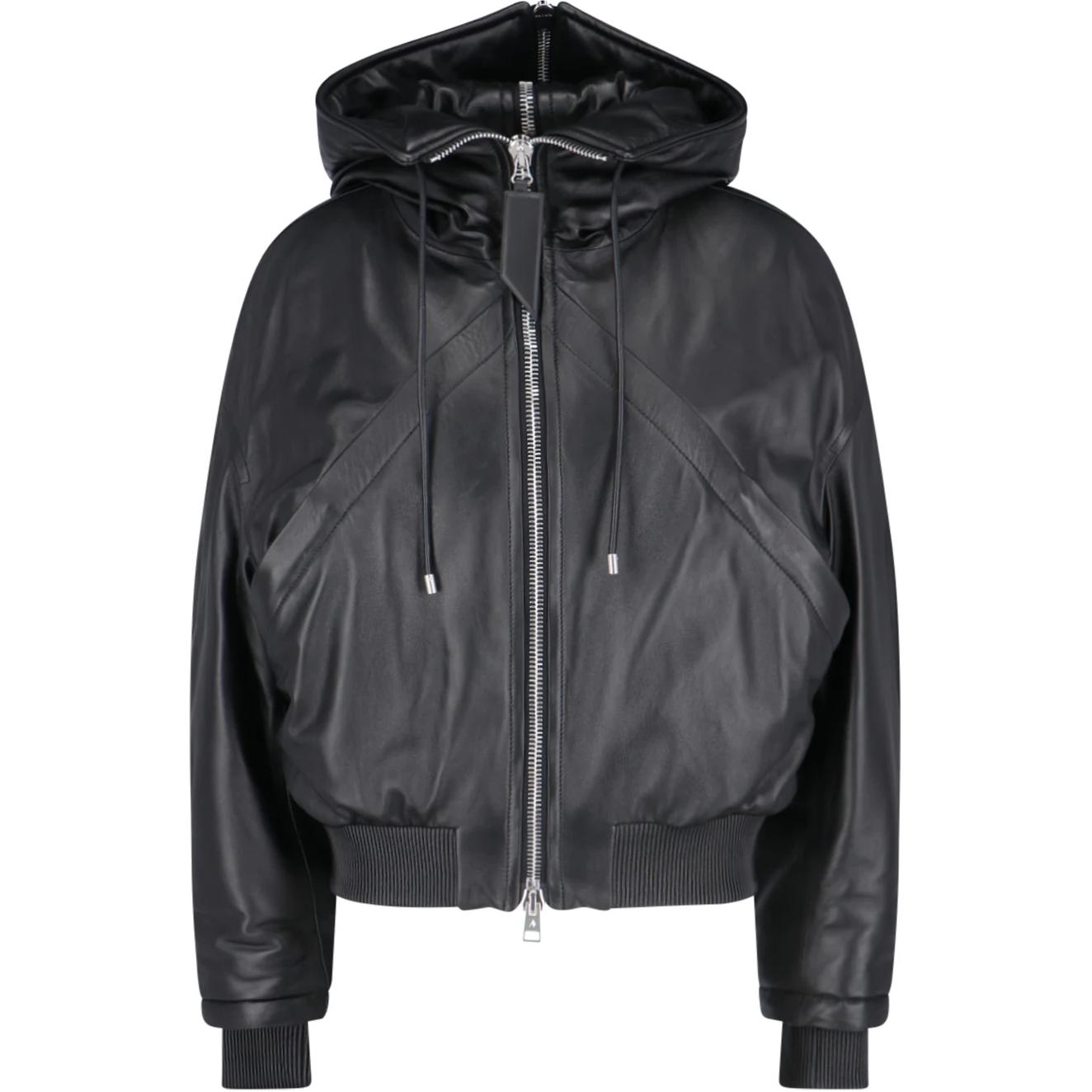 

Застёгивающаяся на молнию худи-бомбер The Attico, чёрный