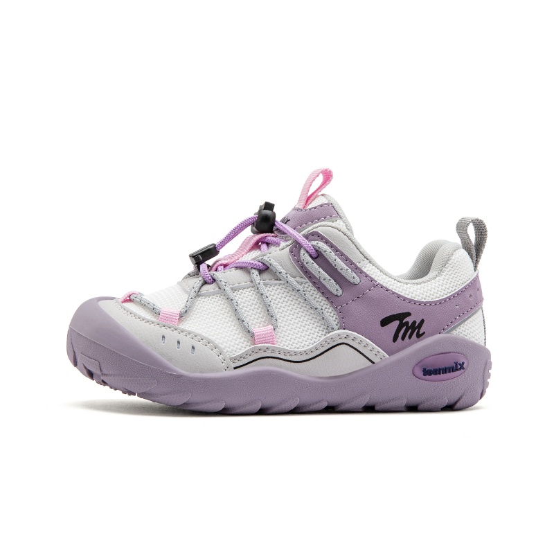 

Teenmix Износостойкие дышащие низкие детские беговые кроссовки gray purple