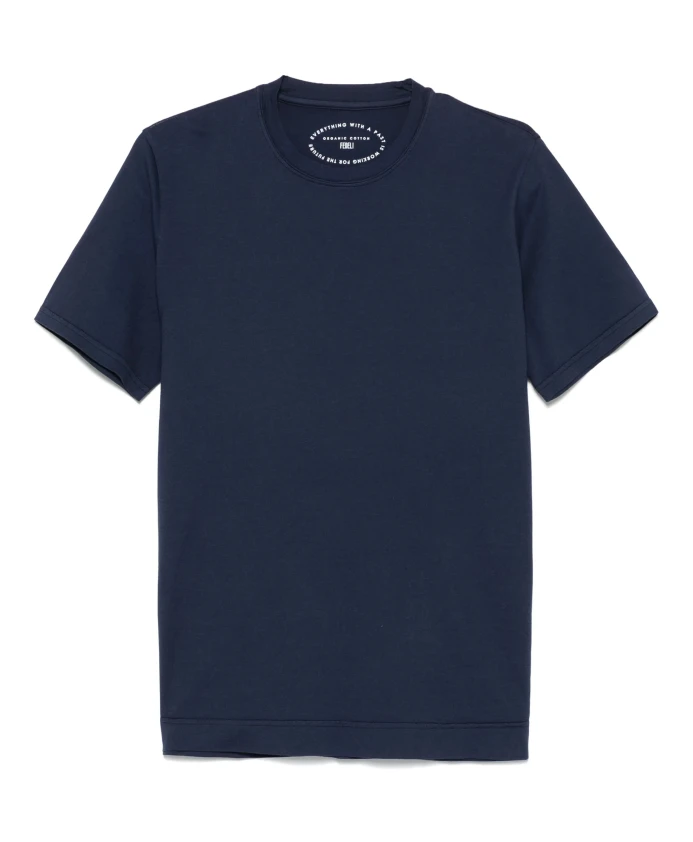 

Хлопковая футболка Fedeli, синий