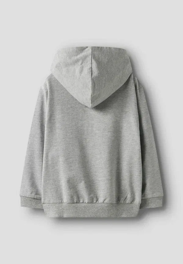 Толстовка Name It regular fit zip up sweatshirt, серый меланж — фото 2