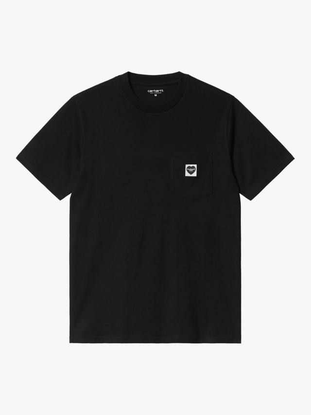 

Футболка с карманом в виде сердца из органического хлопка Carhartt WIP, черный