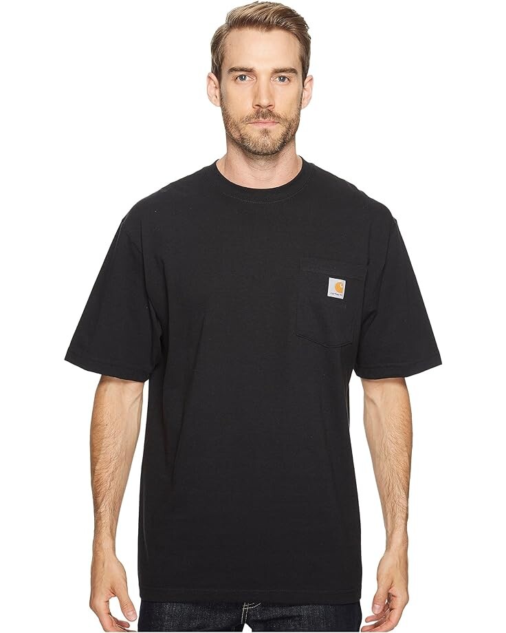 

Футболка Carhartt Loose Fit Heavyweight Short Sleeve Pocket, черный