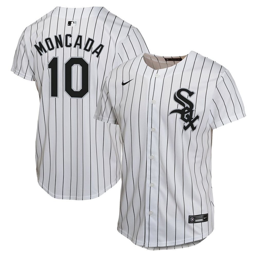 

Молодежная футболка Nike Yoan Moncada White Chicago White Sox Home Game Player, цвет Sox White