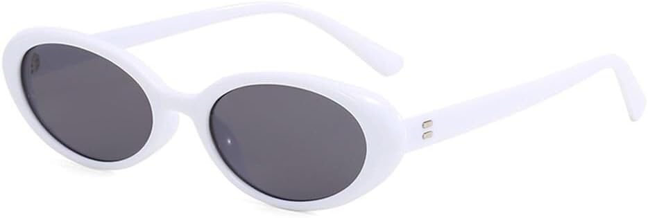 

Овальные солнцезащитные очки для женщин и мужчин с защитой от УФ-излучения UV400, для занятий спортом на открытом воздухе, бега и езды на велосипеде, светло-коричневые LXLHWN, White Grey