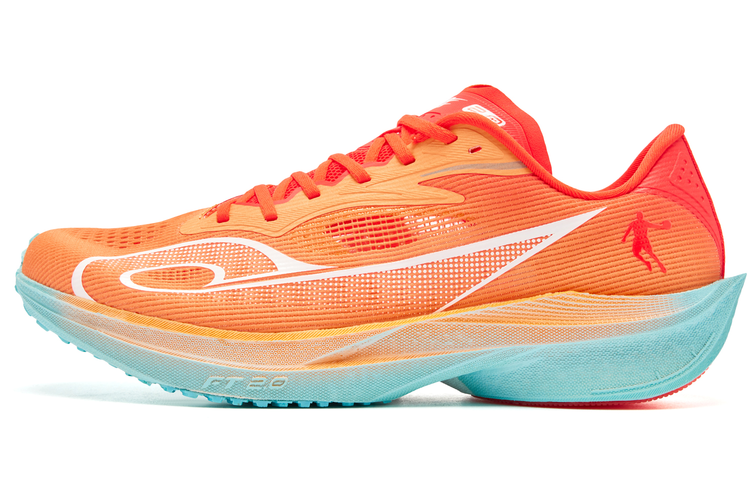 

Кроссовки Feiteng 2.0 мужские низкие Dan Orange Lake Blue QIAODAN, Orange Blue
