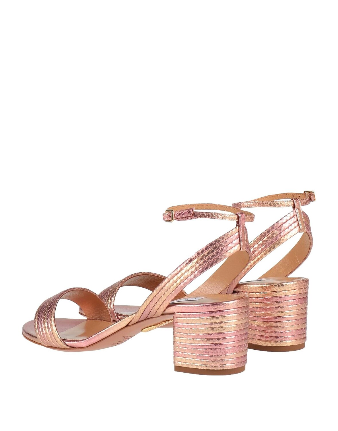 Сандалии Aquazzura, розовое золото — фото 3