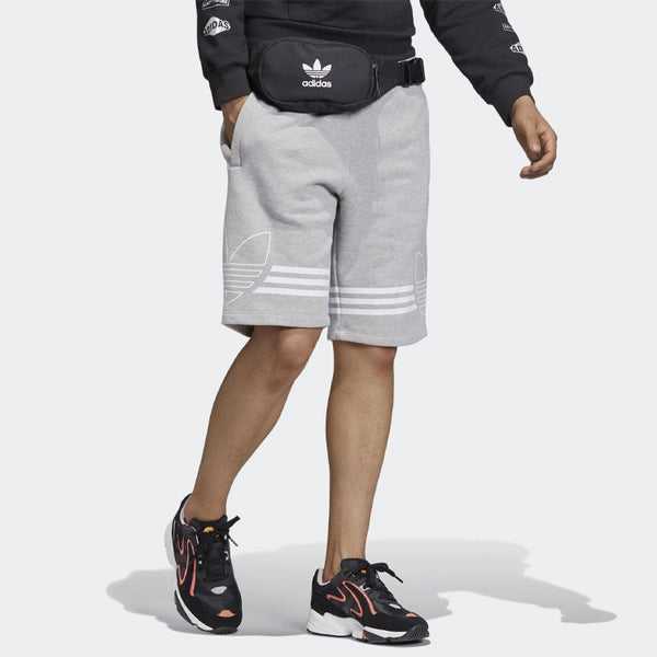 Шорты men's originals sports shorts medium hemp grey Adidas, серый — фото 4