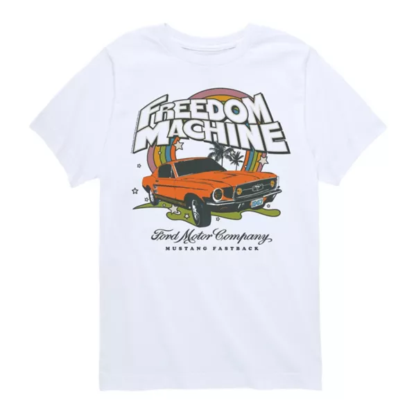 

Футболка с принтом Ford Freedom Machine для мальчиков 8-20 лет Licensed Character, белый