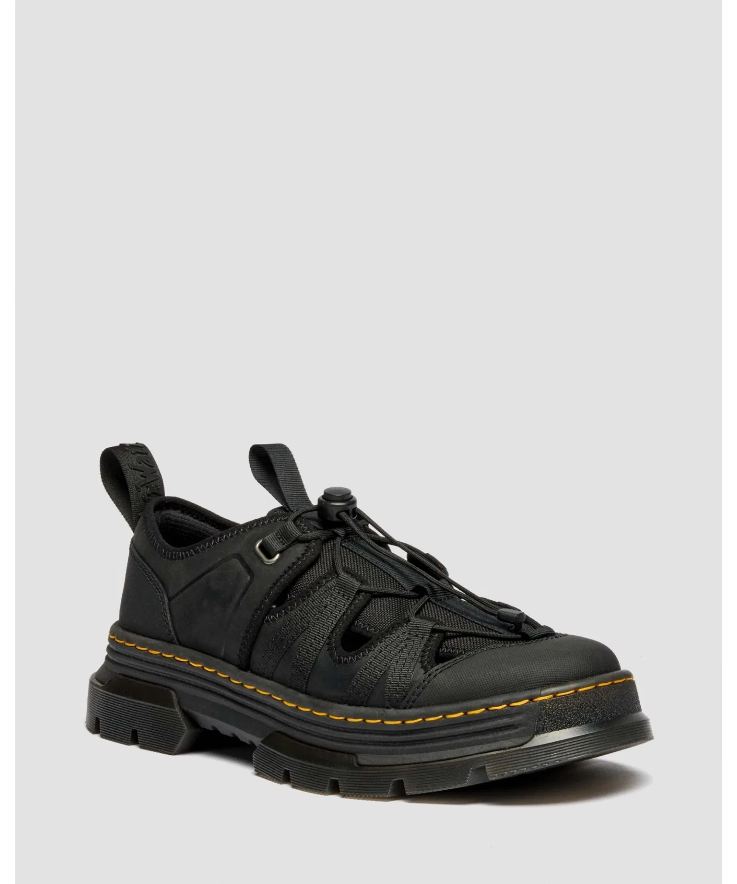 Мужские полуботинки Dr. Martens WAYFINDER из ткани и кожи чёрные