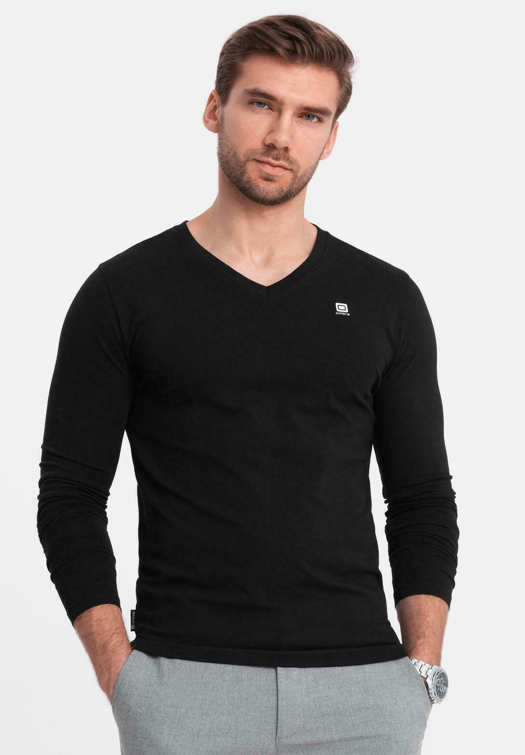 

Лонгслив 3 PACK Ombre, черный