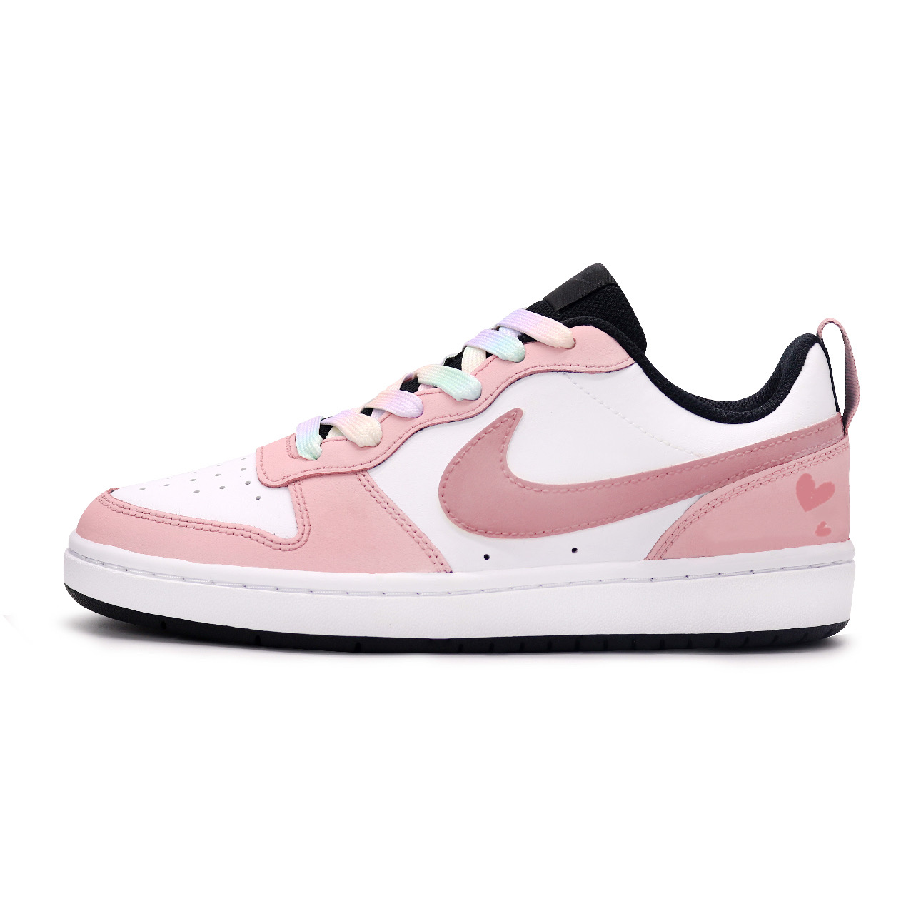 

Nike Детские кроссовки для скейтбординга Court Borough Mystic Pink Beauty, устойчивые к истиранию, низкие, для подростков