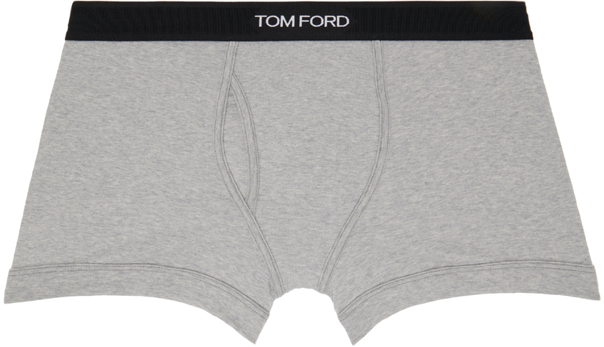 

Серые хлопковые трусы-боксеры TOM FORD