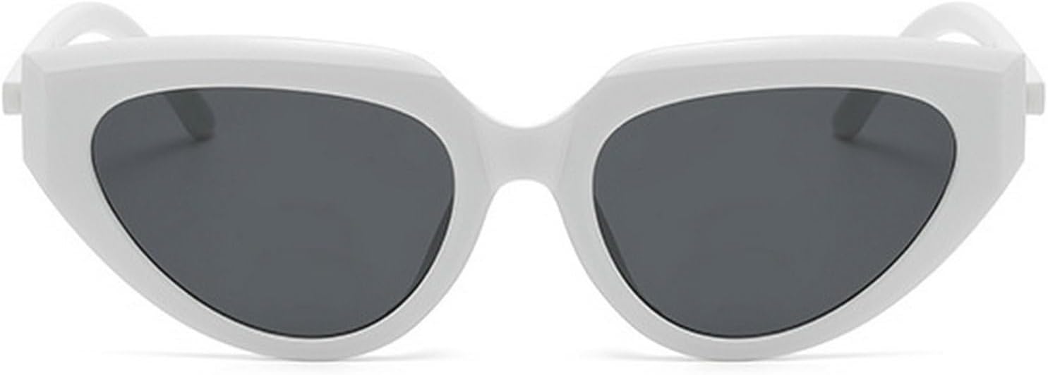 

Винтажные солнцезащитные очки «кошачий глаз» для женщин, ретро-солнцезащитные очки в стиле 90-х, модные женские очки «кошачий глаз», защита от ультрафиолета UV400 mincl, White Gray