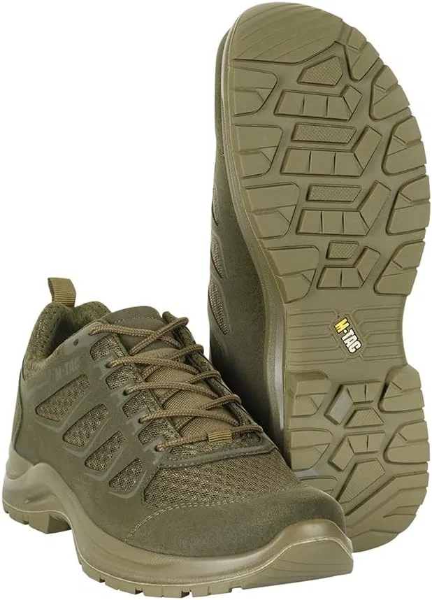 Тактические кроссовки M-Tac Trainers Tactical IVA Trainers Shoes Мужские тактические спортивные кроссовки армейского образца, Olive