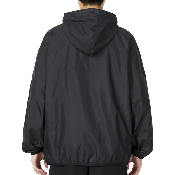 Куртка Essentials тканая ветровка с тремя полосками Adidas, черный — фото 3