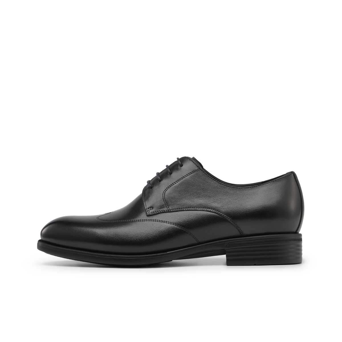 CHRISDIEN DENY Черные классические туфли мужские с крокодиловым принтом, цвет [Crocodile Pattern Box]Black — фото 3