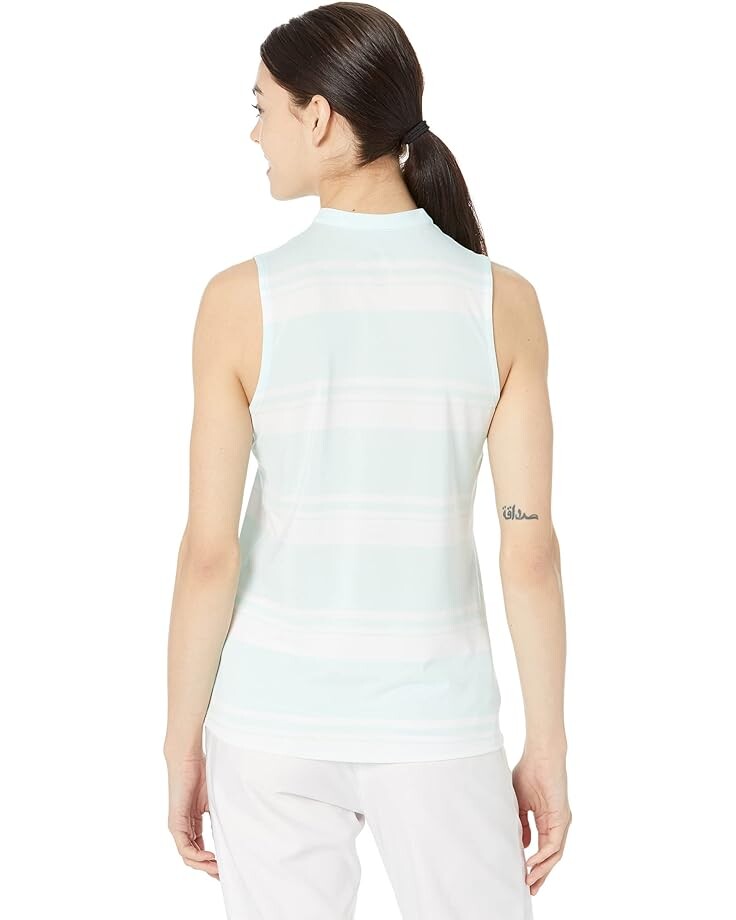 

Поло Puma Cloudspun Valley Stripe Sleeveless Polo, цвет Soothing Sea