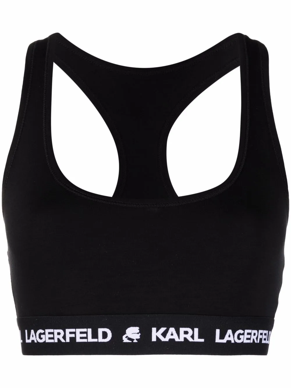 

Бюстгальтер с логотипом KARL LAGERFELD, черный